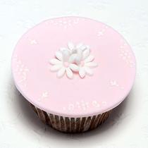 Cupcake Weiße Blumen