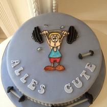 Motivtorte Geburtstag Gewichtheben