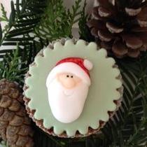 Cupcake putziger Weihnachtsmann