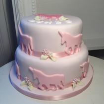 Motivtorte Geburtstag rosa Einhorn