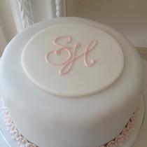Motivtorte Hochzeit Initialen