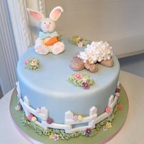 Motivtorte Ostern Hase & Schaf
